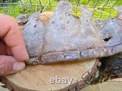 WW2 Original German Helmet Leather From Kurland Battlefield