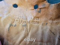 WW2 Original German Helmet Leather From Kurland Battlefield