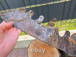 WW2 Original German Helmet Leather From Kurland Battlefield