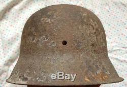 WW2 Original German Helmet M42 64 dug relic