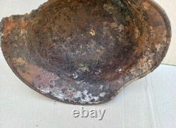 WW2 Original German Helmet WINTER? Amouflage M40 German Relic