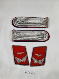WW2 Original German LW Flak Reserve Collar Tabs & Shoulder Boards Matching Set