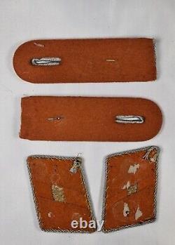 WW2 Original German Luftwaffe Signals Collar Tabs & Shoulder Boards Matching Set