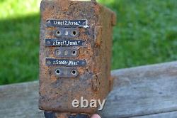 WW2 Original German Radio Part Kasten Pz. Nr. 20 from the battlefield. Kurland