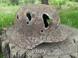 WW2 Original German helmet M35 66