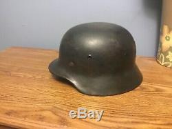 WW2 Original German helmet M35 EF64 WWll