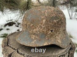 WW2 Original German helmet M40 64 owner's signature