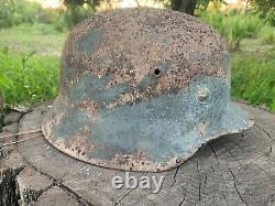WW2 Original German helmet M40 64, owner's signature