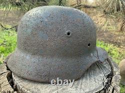 WW2 Original German helmet M40 NS64 Owner's signature