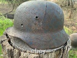 WW2 Original German helmet M40 NS64 Owner's signature