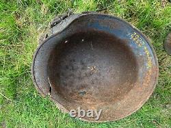 WW2 Original German helmet M40 NS64 Owner's signature