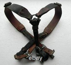 WW2 Original German leather Y-straps Wehrmacht Germany