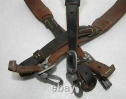 WW2 Original German leather Y-straps Wehrmacht Germany