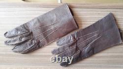 WW2. Original German leather men's gloves Germany. 1940. WWII