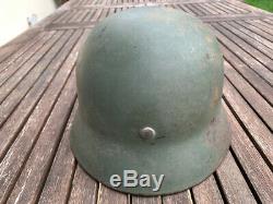 WW2 Original M35 DD German Helmet with Kai Winkler Expertise