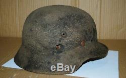 WW2 Original german helmet m35 M 35. Battlefield Relic size 62