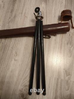 WW2 WWII 2WW German DRGM Telescoping Tripod camera stand original leather case