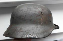 WW2 WWII Full Original German Helmet M35 EF62