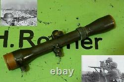 WW2 WWII GERMAN Wehrmacht Sniper Rifle Scope Hensoldt Wetzlar = Carl Zeiss AG