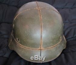WW2 WWII German Helmet M35 SE66 Original, signs