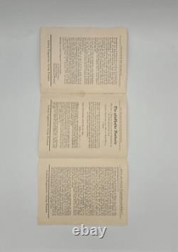 WW2 WWII German Original Artillery General military booklet combat soldier army