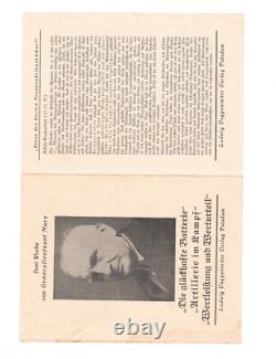 WW2 WWII German Original Artillery General military booklet combat soldier army