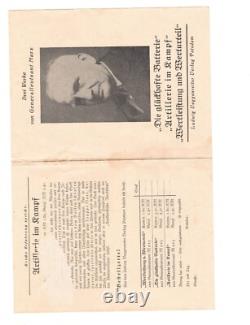 WW2 WWII German Original Artillery General military booklet combat soldier army