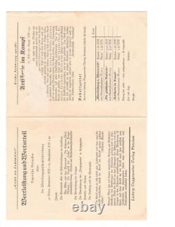 WW2 WWII German Original Artillery General military booklet combat soldier army
