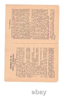 WW2 WWII German Original Artillery General military booklet combat soldier army