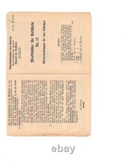 WW2 WWII German Original Artillery General military booklet combat soldier army