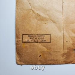WW2 WWII German Original wound badge paper sleeve bag envelope rare maker Wien