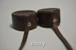 WW2 WWII German Sniper Rifle Scope Genuine Leather Lens Cover Protection Caps