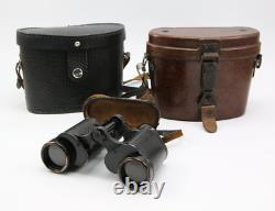 WW2 WWII German Wehrmacht Carl Zeiss Binoculars Waffenamt Bakelite case 1937