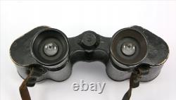 WW2 WWII German Wehrmacht Carl Zeiss Binoculars Waffenamt Bakelite case 1937