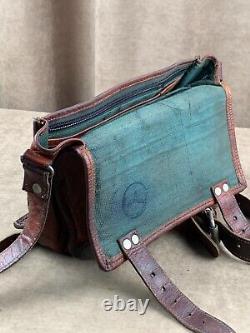 WW2. WWII. German leather personal bag. Wehrmacht