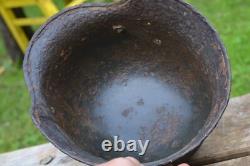 WW2 WWII Original German Helmet M35 from the battlefield. Kurland