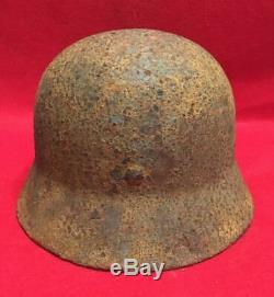 WW2 WWII Original German Helmet M40/62 Signature Name