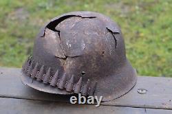 WW2 WWII Original German Helmet from the battlefield. Kurland