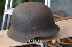 WW2 WWII Original German Helmet from the battlefield. Kurland