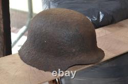 WW2 WWII Original German Helmet from the battlefield. Kurland