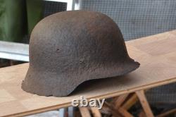 WW2 WWII Original German Helmet from the battlefield. Kurland
