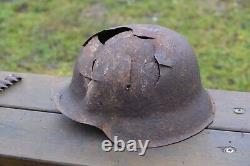 WW2 WWII Original German Helmet from the battlefield. Kurland