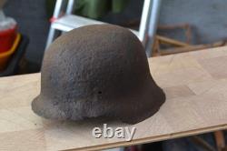 WW2 WWII Original German Helmet from the battlefield. Kurland