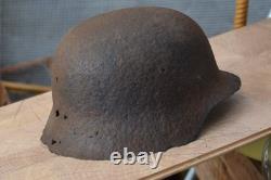 WW2 WWII Original German Helmet from the battlefield. Kurland