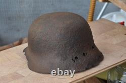 WW2 WWII Original German Helmet from the battlefield. Kurland