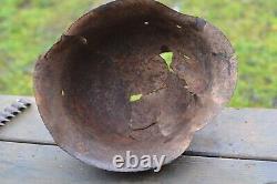 WW2 WWII Original German Helmet from the battlefield. Kurland