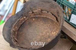 WW2 WWII Original German Helmet from the battlefield. Kurland
