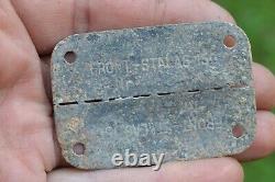 WW2 WWII Original German dog tag ID identity soldier madal Front Stalag 150