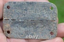 WW2 WWII Original German dog tag ID identity soldier madal Front Stalag 150