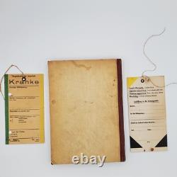 WW2 WWII Original German military signed set tags Wehrmacht author doctor medic